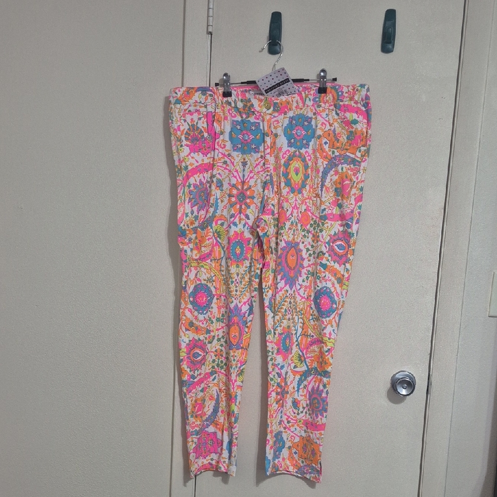 Gretchen Scott Designs Gripe Less Jeans-Magic Carpet Brights Diva 4xl NWT